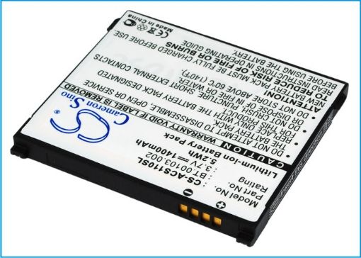 Battery Replacement Acer 1UF504553-1-T0582 BT.00103.002 for Liquid S110 NeoTouch S110 - 1