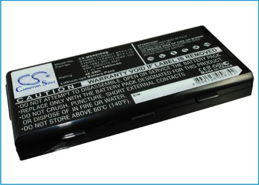 Battery Replacement for MSI 91NMS17LD4SU1 91NMS17LF6SU1 957-173XXP-101 957-173XXP-102 BTY-L74 BTY-L75 MS-1682 S9N-2062210-M47 - 1