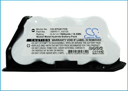 Battery Replacement Euro Pro EU-36075 X9725 X9730 XB-617 XBP617 for Shark UV617 UV647 - 1