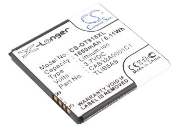 Alcatel CAB32A0000C2 CAB32A0001C1 TLiB5AB Battery Replacement for EE40 EE40VB - 1
