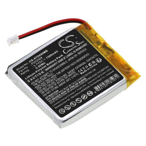 Alecto P002088 Battery Replacement for DVM-69 - 1