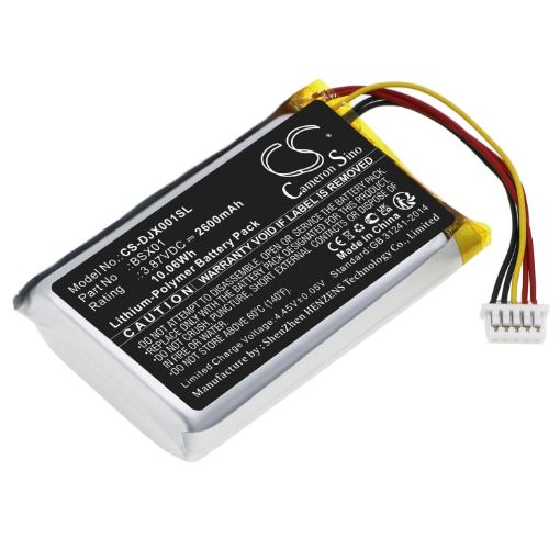 Battery Replacement Dji BSX01 BSX01-2600-3.87 for ASB01 MIC Wireless Microphone - 1