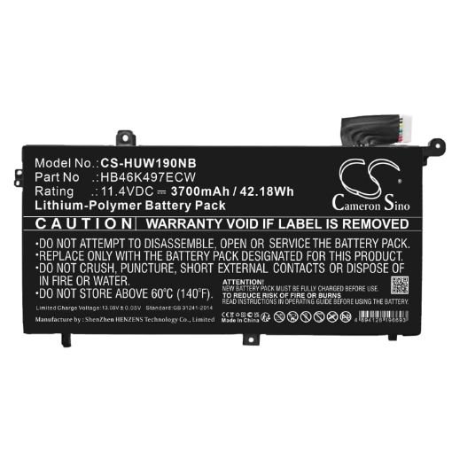 Huawei HB46K497ECW Battery Replacement for MateBook D 2018 D 53010BAJ - 1
