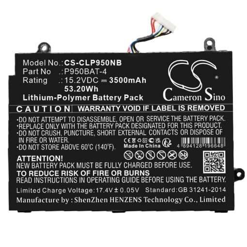 Battery Replacement for Sager NP8950 NP8952 - 1