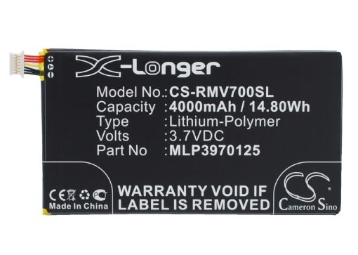 Verizon MLP3970125 Battery Replacement for Elipsis QMV7A QMV7B - 1