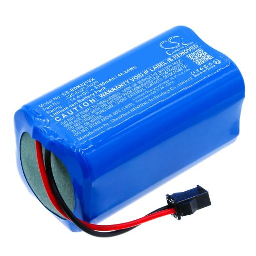 Battery Replacement Ecovacs 220-6225-0020 220-6225-0021 NR18650 M26-4S1P-1 - 1