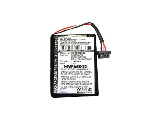 Picture of Battery Replacement Mitac 0392800DR 338937010180 BP-N229-11/1100MX for Mio Moov S500 Mio Moov S556