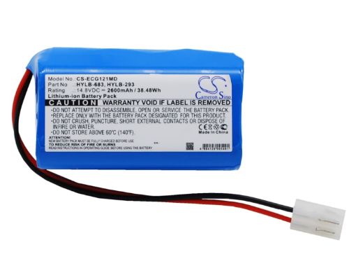 Biocare HYLB-293 HYLB-683 Battery Replacement for ECG-1200 ECG-1201 - 1