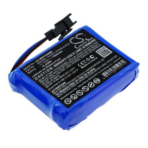Battery Replacement Medcaptain 144457 (ICP49/42/52) 654255 for MP-30 MP-60 - 1
