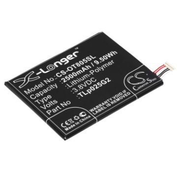 Alcatel CAC2580010C2 TLp025G2 Battery Replacement for One Touch Pixi 3 8" 3G Pixi 4 6.0 - 1