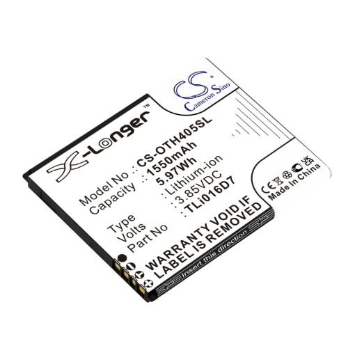 Alcatel TLi016D7 Battery Replacement for OT-4055J OT-4055U - 1
