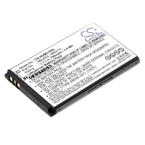 Replacement Battery Huawei HB4A1H HBU83S for Envoy U3900 HWM636 - 1