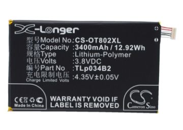 Replacement Battery for Tcl TLp034B1 TLp034B2 Y910 - 1