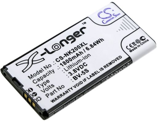 Replacement Battery Nokia BV-5S for RM-1013 X2 - 1
