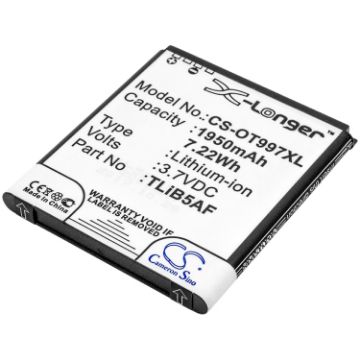 Alcatel Battery Replacement CAB32E0000C1 CAB32E0000C2 CAB32E0002C1 TLiB32E TLiB5AF - 1