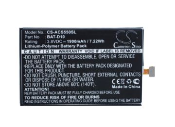 Battery Replacement Acer BAT-D10 CA325685G KT.0010B-009 Liquid Jade S Z - 1