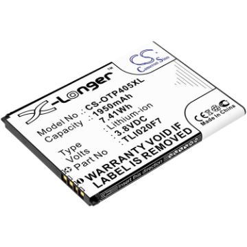Alcatel TLI020F7 Battery Replacement for One Touch 4 5.0 Pixi 4 (5) - 1