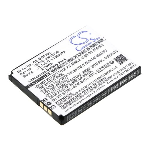Motorola BD50 SNN5796 SNN5796A Battery Replacement for EM25 EM325 - 1