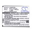 Motorola BD50 SNN5796 SNN5796A Battery Replacement for EM25 EM325 - 3