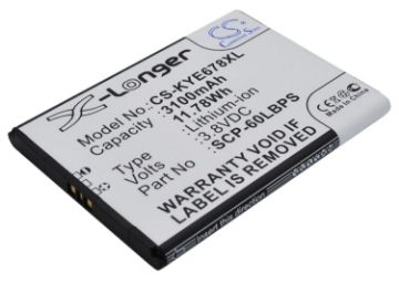 Kyocera 5AAXBT076GEA SCP-60LBPS Battery Replacement for Brigadier DuraForce - 1