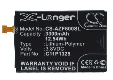 Replacement Battery Asus C11P1325 for A600 A600CG - 1