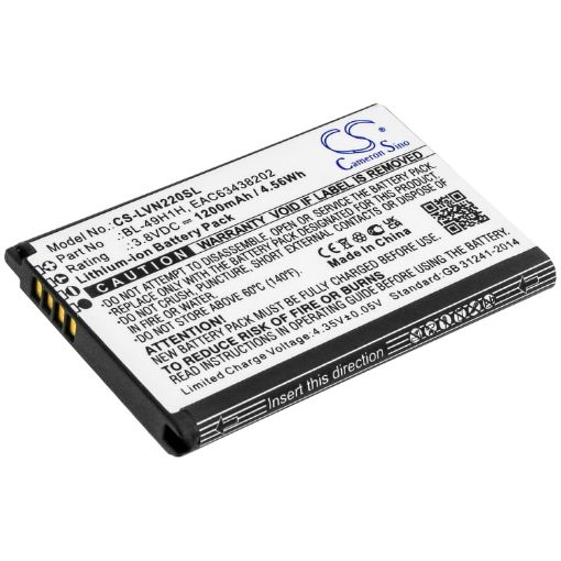 LG BL-49H1H EAC63438202 Battery Replacement for Classic Flip Exalt LTE 4G - 1