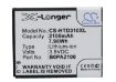 Battery Replacement HTC 35H00211-00M-V 35H00211-01M 35H00221-01M B0PA2100 for D310 D310w Dual SIM - 1