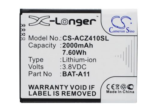 Battery Replacement Acer BAT-A11 KT.0010K.007 for Liquid M330 Dual SIM - 1