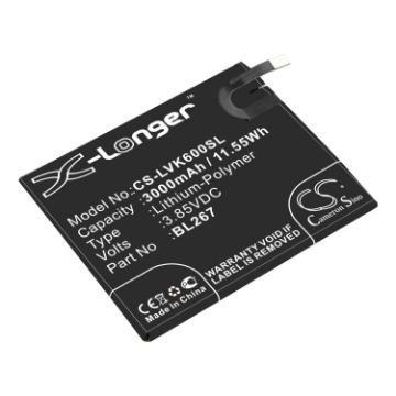 Lenovo BL267 Battery Replacement for Vibe K6 - 1