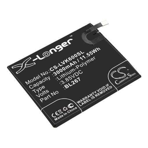 Lenovo BL267 Battery Replacement for Vibe K6 - 1