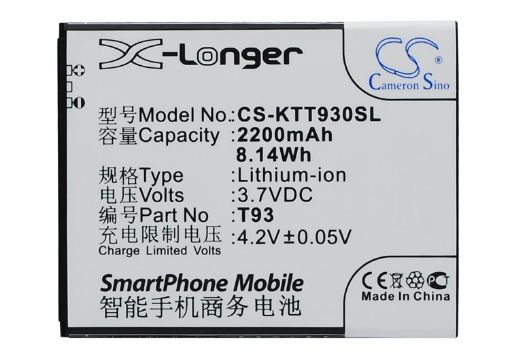 Picture of Battery Replacement K-Touch T93 for T93
