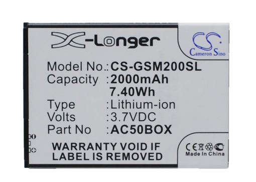 Replacement Battery for Archos AC500BNE AC50BOX AC50NE 1ICP5/56/78 - 1