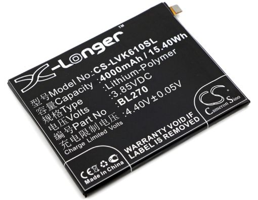 Lenovo BL270 Battery Replacement for K6 NOTE (2016) Vibe K6 Plus - 1
