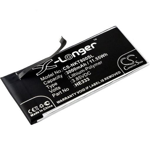Battery Replacement Nokia HE333 for 8 Sirocco Global Dual SIM - 1
