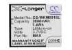 Battery Replacement Wiko L5503AE WAX for Rainbow 4G WAX - 1