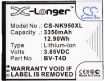 Replacement Battery Nokia BV-T4D for Lumia 950 XL - 5