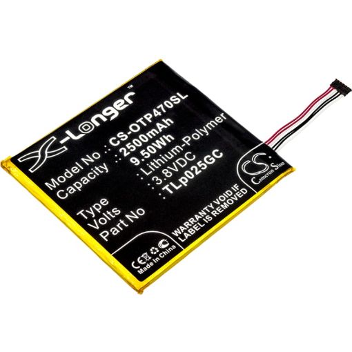 Alcatel TLp025GC Battery Replacement for One Touch Pixi 4 7.0 3G - 1