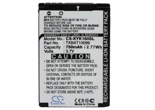 Picture of Battery Replacement Kyocera TXBAT10099 for Candid KX16 Dorado KX12