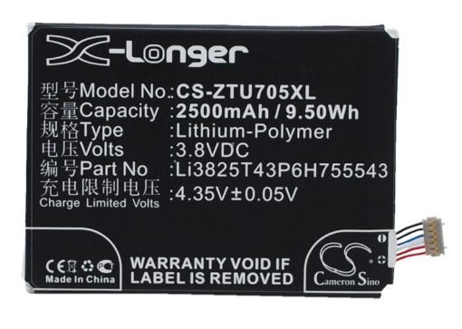 Zte Li3825T43P6H755543 Battery Replacement for Grand SII Q705U - 1