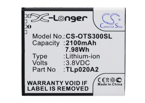 Alcatel TLi020A1 TLp020A2 Battery Replacement for 5065W-2DALUS2 One Touch POP S3 - 1