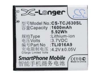 Replacement Battery Tcl TLi016A9 for J600T J630T - 1