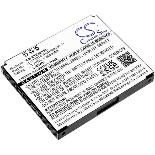 ZTE Li3709T42P3H483757-H Battery Replacement for E821 - 1