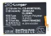 Replacement Battery Huawei HB417094EBC for Ascend Mate 7 Dual SIM - 5
