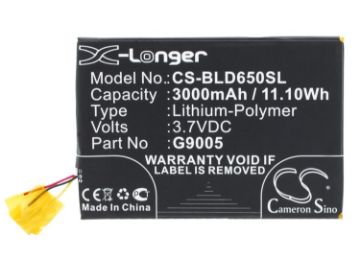 Battery Replacement Blu C946304300P G9005 for D650 D650A - 1