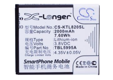 Battery Replacement for K-Touch TBE5707B TBL5995A - 1