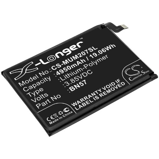 Picture of Battery Replacement Poco BN57 for M2007J20CG X3 NFC