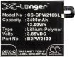Google 35H00263-00M B2PW2100 Battery Replacement for G-2PW2100 - 5