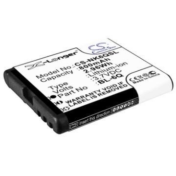 Replacement Battery Nokia BL-6Q for 6700 Classic - 1