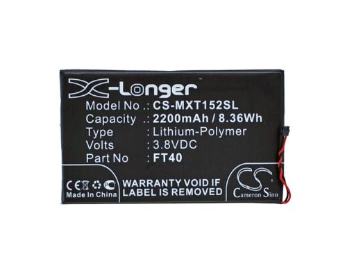 Motorola ET40 FT40 SNN5955A SNN5956A Battery Replacement for MotoE 2nd XT1077 - 1