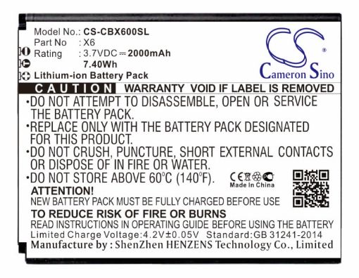 Replacement Battery for Cubot X6 - 1